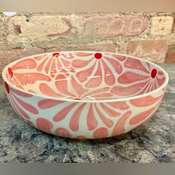 Rise & Shine Other - RISE & SHINE | 9.5x3” ceramic fruit bowl Retro Flower